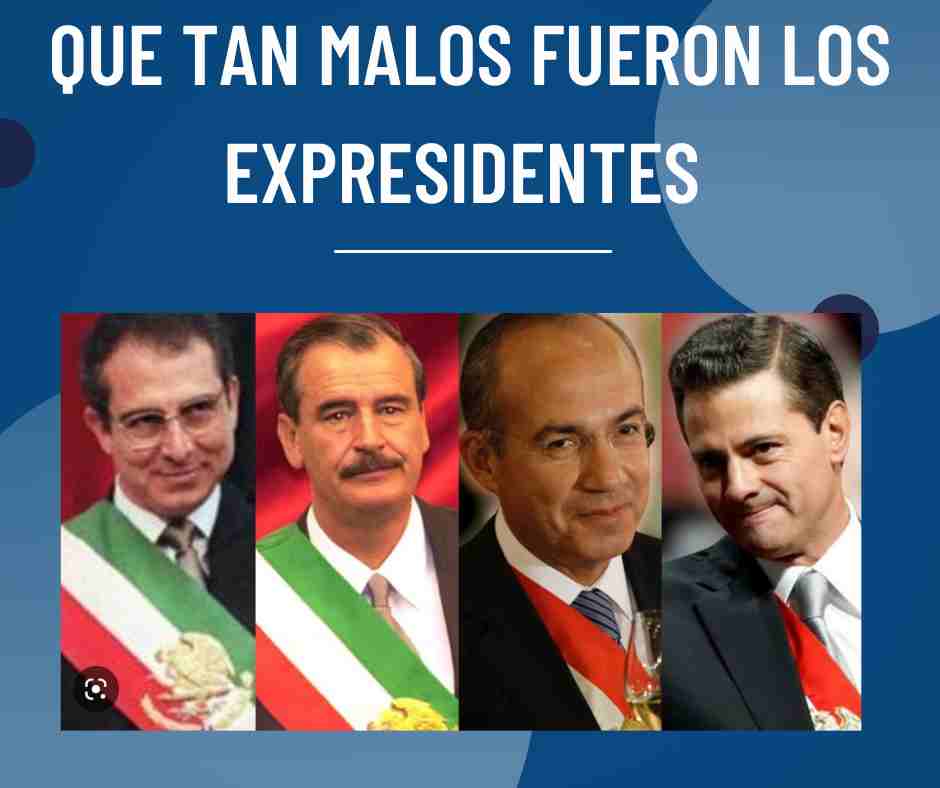 Los expresidentes, Zedillo, Fox, Calderón y Peña