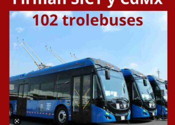 102 trolebuses en convenio SICT y CdMx