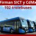 102 trolebuses en convenio SICT y CdMx