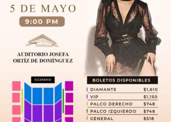 CEO Productions Mx trae a Edith Márquez a Querétaro este 5 de Mayo