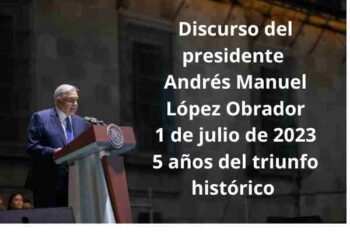 EL DISCURSO histórico de AMLO