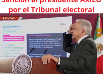 sanción al presidente AMLO