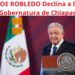 ZOE ROBLEDO Declina a la Gobernatura de Chiapas