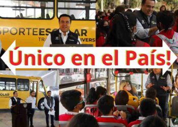 Luis Nava impulsa mejoras educativas y Transporte Escolar Gratuito
