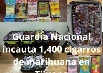 Guardia Nacional incauta 1,400 cigarros de marihuana en Tijuana