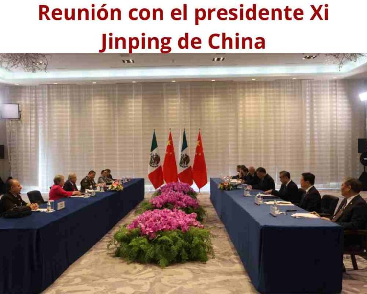 reunión con el presidente Xi Jinping de China