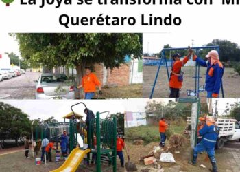 💪 Unidos por un Querétaro más bello: La Joya se suma a la campaña 'Mi Querétaro Lindo' para revitalizar sus espacios públicos. #ComunidadActiva"