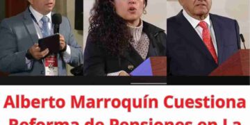 Alberto Marroquín de EsAhoraAm.com cuestiona a AMLO sobre el futuro de las pensiones de mandos medios. Un diálogo necesario en La Mañanera.