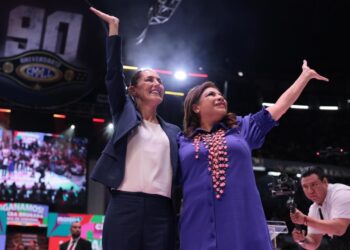 Claudia Sheinbaum celebra victoria de Clara Brugada