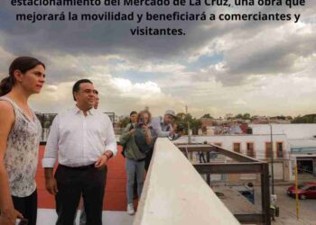 Luis Nava Supervisa el Nuevo Estacionamiento del Mercado de La Cruz