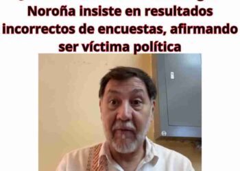 Noroña en Negación: 7 Meses Después, Insiste en Resultados Equivocados de Encuestas