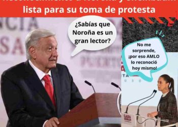 Últimas noticias nacionales: reconocimiento a Noroña y avances con Claudia Sheinbaum