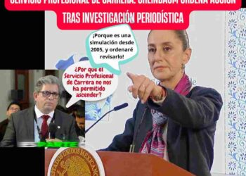 Claudia Sheinbaum responde a investigación sobre el Servicio Profesional de Carrera