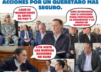Queretanos al Grito de Paz: Kuri 21 acciones para fortalecer la seguridad.
