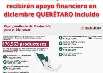 Producción para el Bienestar: Pagan adeudos a más de 176 mil productores en México.