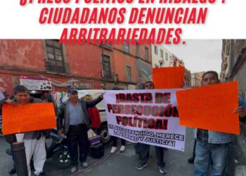 Denuncian persecución política en Hidalgo contra luchadores sociales.