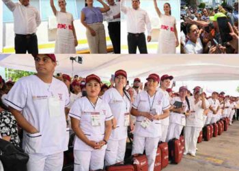 Médicos a domicilio en SLP: la presidenta Claudia Sheinbaum plantea la nueva estrategia de atención.