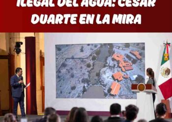 Denuncia penal por el saqueo del agua: César Duarte en el ojo del huracán
