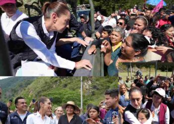🌧️ Claudia Sheinbaum llega a Querétaro: Ejército abre caminos y arranca censo del bienestar
