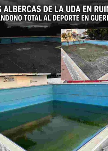 📉 Así luce el único deportivo público con albercas en Guerrero: suciedad, moho y olvido