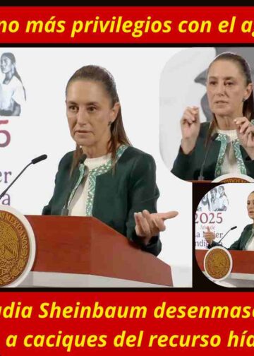 no mas privilegios ! Claudia Sheinbaum