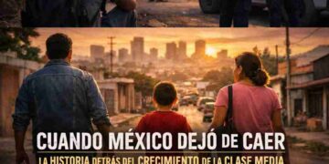 dos realidades de México: la inseguridad y el abandono por un lado, y la posibilidad de progreso, estabilidad y futuro por el otro. Es una imagen poderosa, emocional y simbólica, que refuerza la idea de que el cambio social no se mide solo en cifras, sino en vidas concretas.