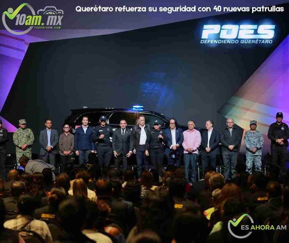Querétaro fortalece su seguridad con 40 patrullas