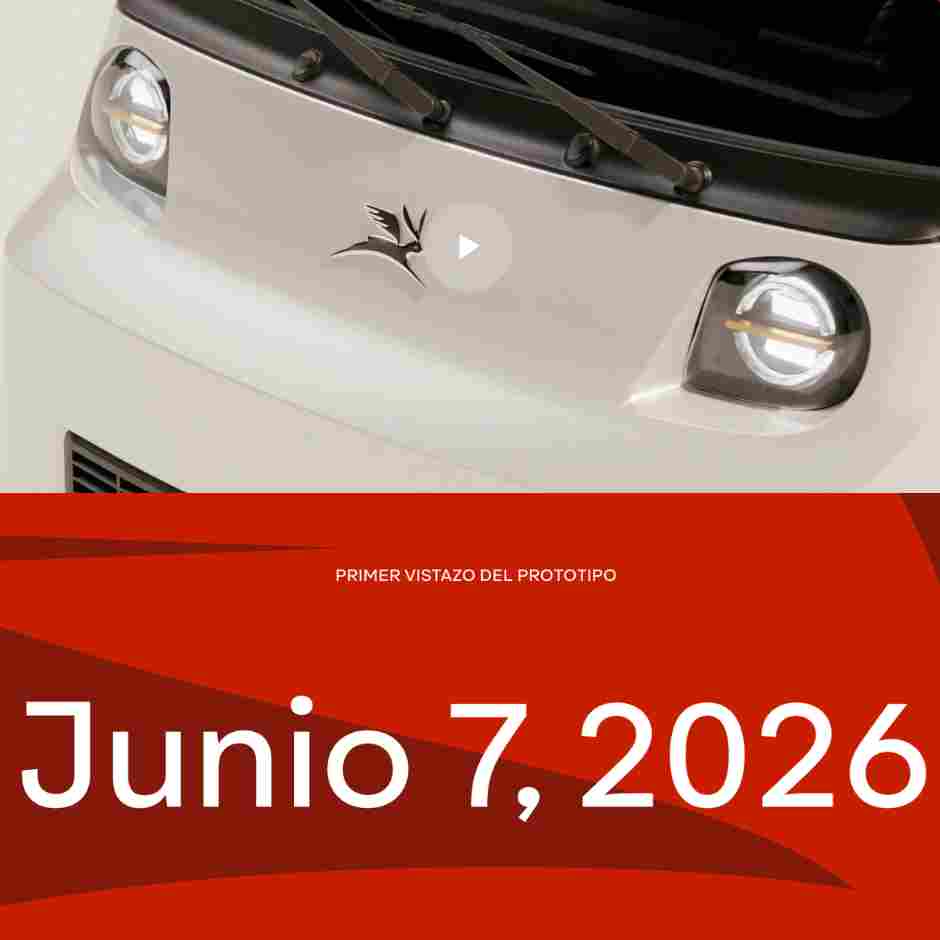 Primer vistazo del prototipo Olinia, el nuevo minivehículo eléctrico mexicano presentado por Claudia Sheinbaum rumbo al 2027