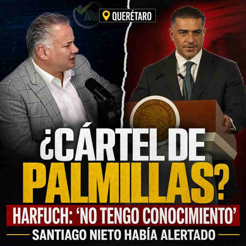 Omar García Harfuch desconoce al Cártel de Palmillas señalado por Santiago Nieto en Querétaro.