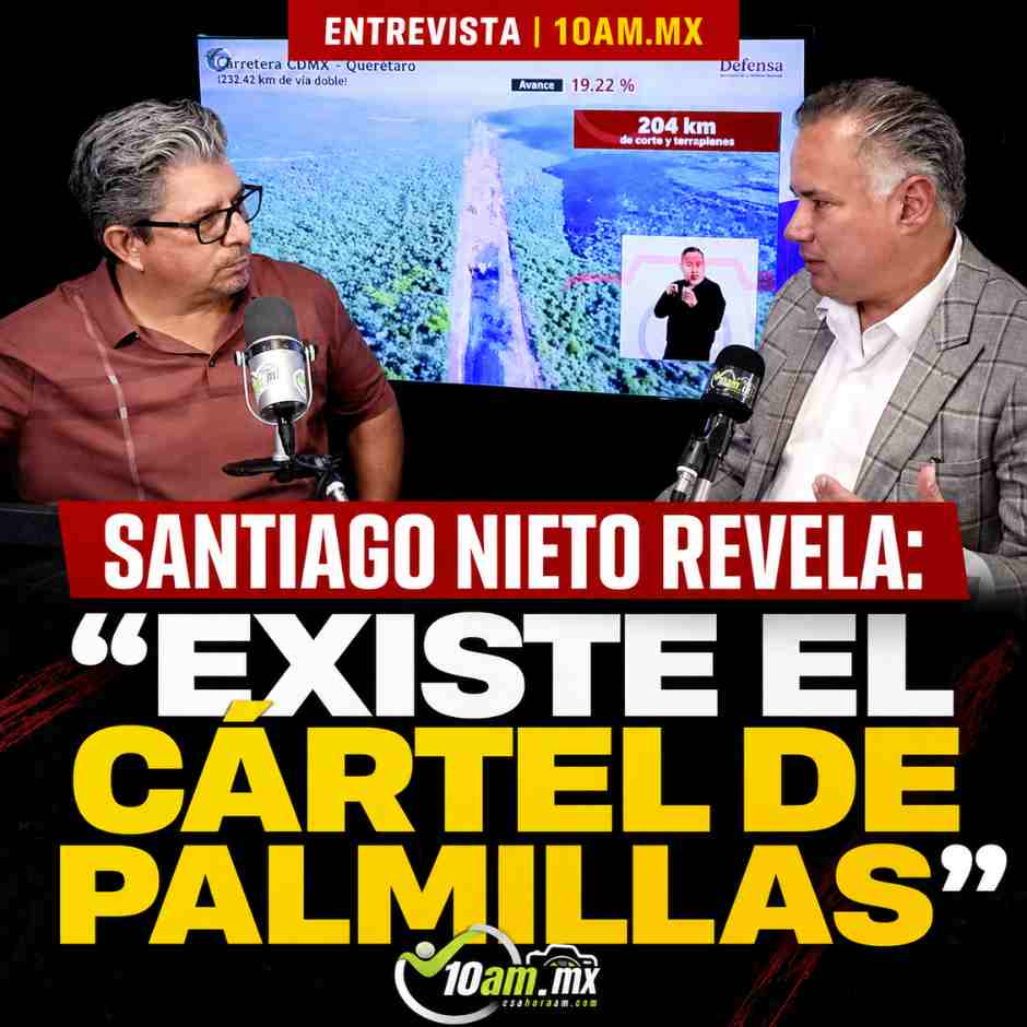 Santiago Nieto habla con Alberto Marroquín durante una entrevista en 10am.mx sobre la existencia del Cártel de Palmillas.