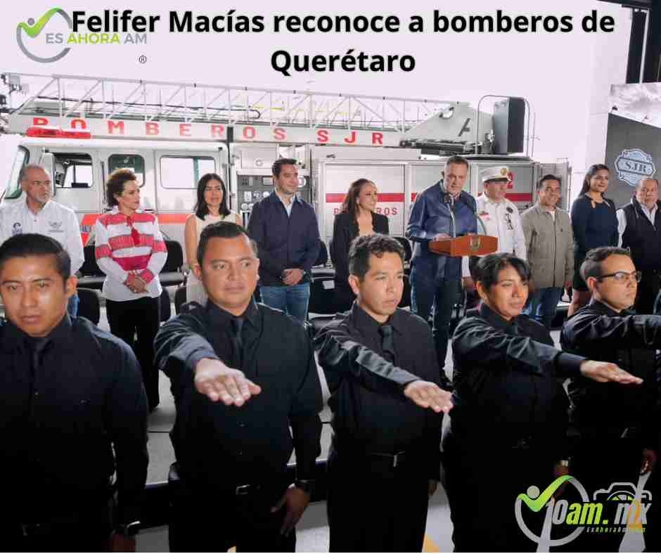 Felifer Macías reconoce a bomberos: “Anteponen su vida para salvar a los demás”