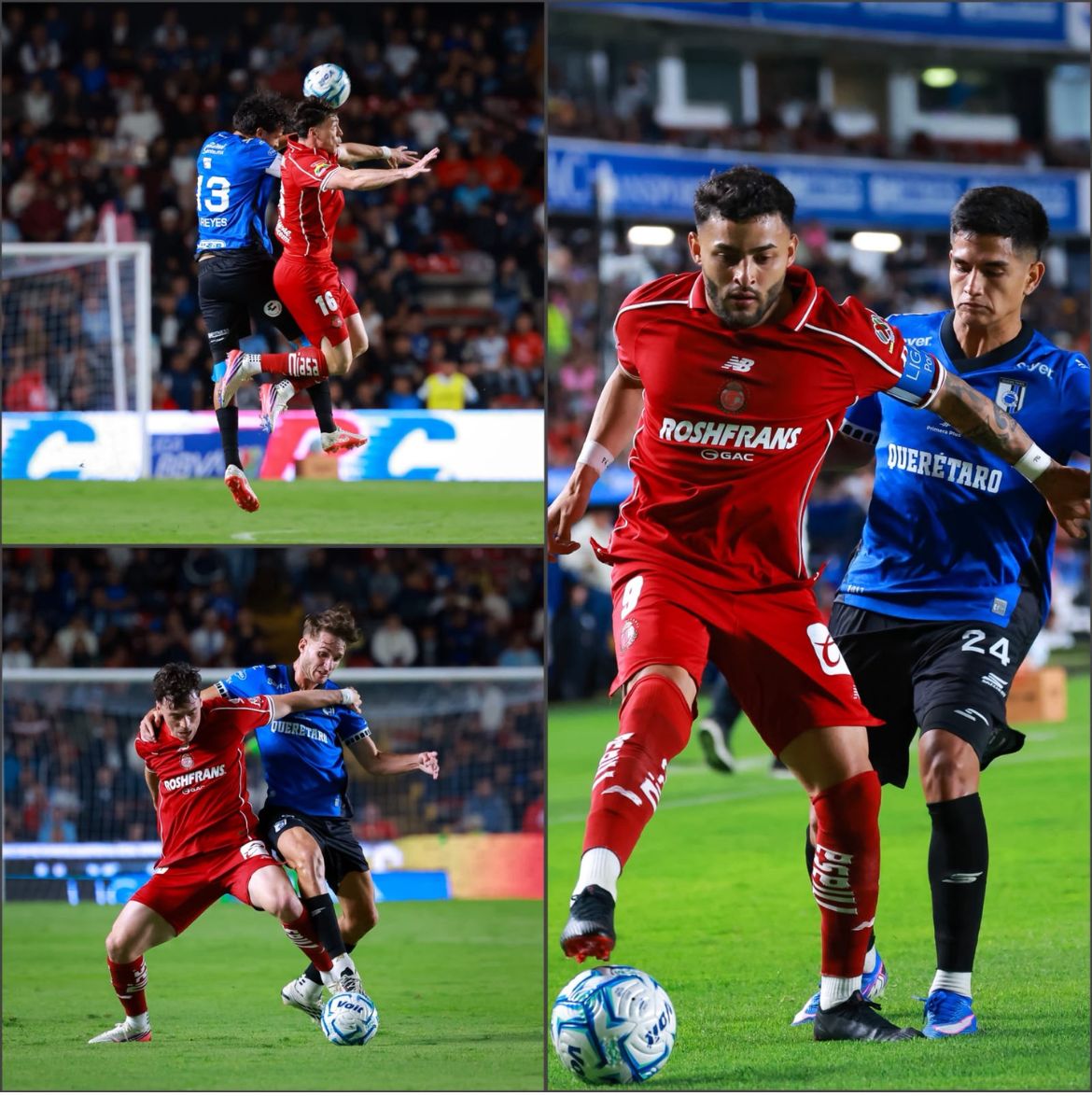 Gallos perdona, Toluca resiste y Viñas sentencia el partido en La Corregidora