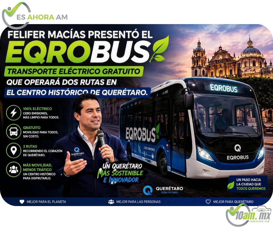 Querétaro estrena transporte eléctrico gratuito