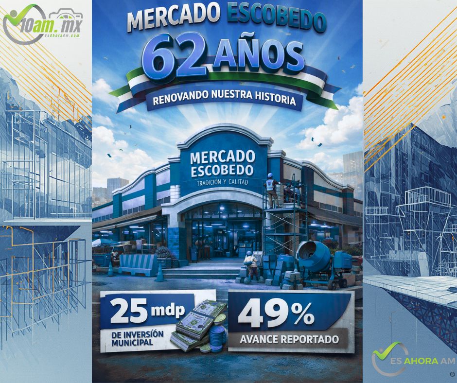 Mercado Escobedo cumple 62 años y recibe una inversión de 25 mdp