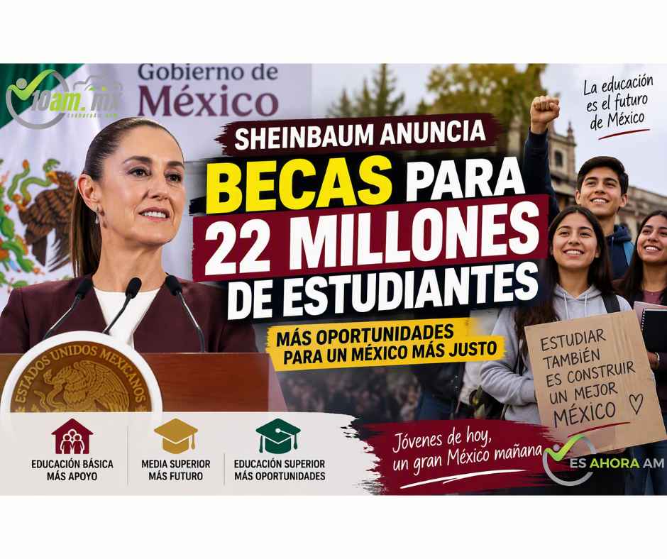 Sheinbaum lanza expansión histórica de becas y enciende el debate nacional